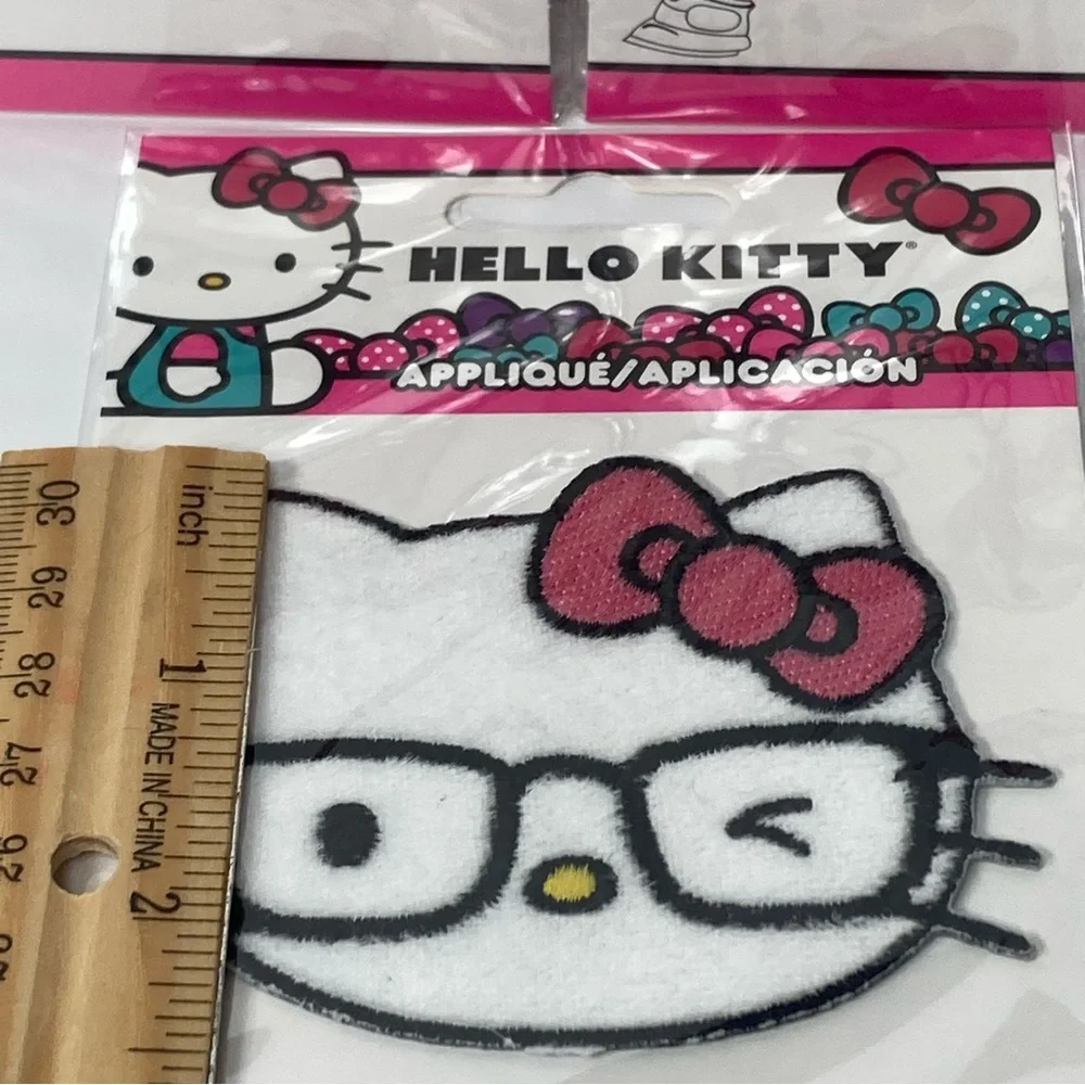 Winking Hello Kitty Wink Iron On Applique Transfer Set of 3 Simplicity